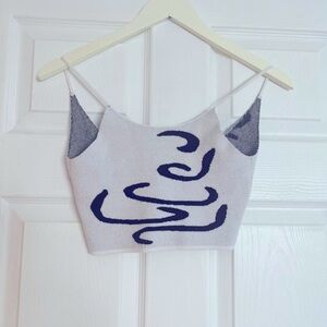 Stylish Gray and Black Women's Top